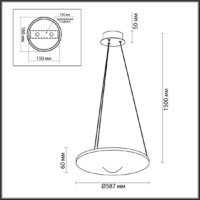 Подвесная люстра Odeon Light Fuso 7047/41L