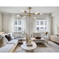 Припотолочная люстра Ambrella light LH55161/6 BS/CL (латунь/прозрачный)