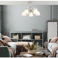 Люстра средней высоты Escada Versailles 1114/5PL E27*60W White