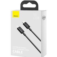 Кабель Baseus CATLYS-C01 USB Type-C - Lightning (2 м, черный)