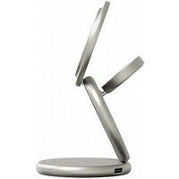 Беспроводное зарядное Magssory Signature Disc Pro для Apple 3 в 1 WCH073 (титановый)