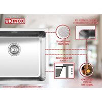 Кухонная мойка Ukinox Лофт LOB340.400-GT10P