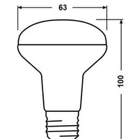 Светодиодная лампочка Osram LV R60 8 SW/840 230V E27 10X1 RU