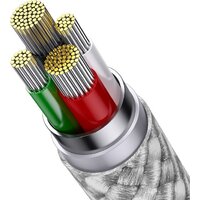 Кабель Baseus One-For-Three Fast Charging Data Cable 3.5A USB Type-A - USB Type-C/microUSB/Lightning (0.5 м, белый)