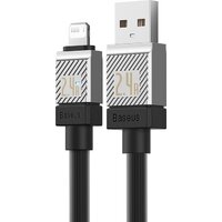 Кабель Baseus CoolPlay Series USB Type-A - Lightning (1 м, черный)
