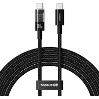 Кабель Baseus Gem Fast-Charging Data Cable 100W USB Type-C - USB Type-C (1 м, черный)