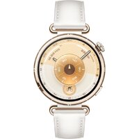 Умные часы Huawei Watch GT 6 41 мм (золотистый, с белым кожаным ремешком, международная версия)