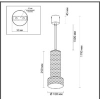 Подвесная люстра Odeon Light Afra 4741/5L