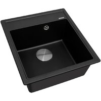 Кухонная мойка ZorG Rock 46 Premium black metallic
