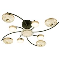 Припотолочная люстра Escada 10208/8LED (черный/золото)
