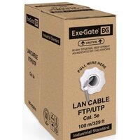 Кабель ExeGate Special UTP4-C5e-CCA-S26-IN-PVC-GY-100 UTP