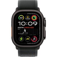 Умные часы Apple Watch Ultra 2 LTE 49 мм (титановый корпус, черный/черный, нейлоновый ремешок M/L)