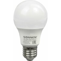 Светодиодная лампочка Sonnen Е27 10 Вт 2700К A60-10W-2700-E27 (10 шт, теплый белый)