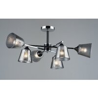 Люстра средней высоты Mirastyle SX-N-4081/6 CH+BK