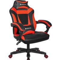 Игровое (геймерское) кресло Defender Master (черный/красный)
