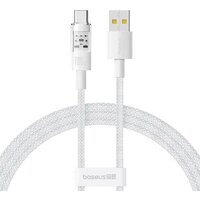 Кабель Baseus Gem Fast-Charging Data Cable USB Type-A - USB Type-C (1 м, белый)