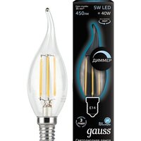 Светодиодная лампочка Gauss E14 5 Вт 4100K 104801205-D