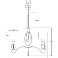 Подвесная люстра Moderli Dark V2585-5P