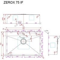 Кухонная мойка ZorG Zerox 75 IF Steel