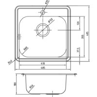 Кухонная мойка IDDIS Strit STR48P0i77