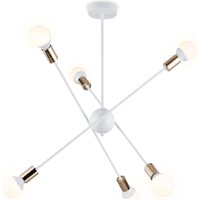 Подвесная люстра Ambrella light Traditional TR80432/6 WH/GD