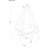 Подвесная люстра Arte Lamp Meridiana A2198SP-3BK