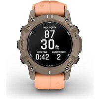 Умные часы Garmin Descent G2 (коричневый/розовый)