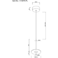 Подвесная люстра Moderli Ella V10879-PL
