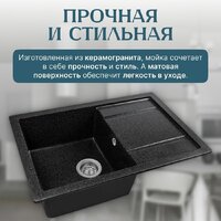 Кухонная мойка Saniteco Fama (черный)