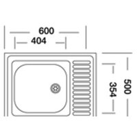 Кухонная мойка КромРус S 417 RUS (правая)