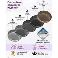 Сковорода Elan Gallery Гармония вкуса 121144 (медовый гранит)