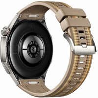 Умные часы Huawei Watch GT 6 Pro 46 мм (серебристый, с коричневым плетеным ремешком, международная версия)