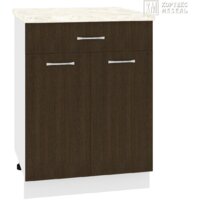 Шкаф напольный Кортекс-мебель Корнелия Лира НШ60р1ш (венге/марсель)