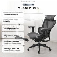 Офисное кресло Evolution LX 1 Black (черный)