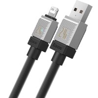 Кабель Baseus CoolPlay Series USB Type-A - Lightning (1 м, черный)