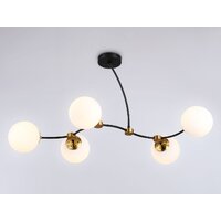Люстра средней высоты Ambrella light Traditional TR2548/5 BK/SB