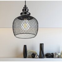 Подвесная люстра ЭРА PL8 BK Б0037455