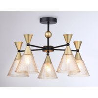 Люстра средней высоты Ambrella light Traditional TR3171/5 BK/GD