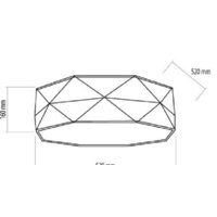 Припотолочная люстра TK Lighting Kantoor 1567