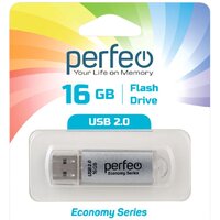 USB Flash Perfeo E01 16GB (серебристый)
