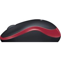 Мышь Logitech M186 (черный/красный)