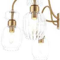Люстра средней высоты Escada Gloss 1141/6PL E14*60W Antigue copper/Clear