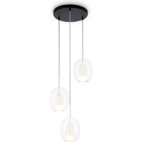 Подвесная люстра Ambrella light LH11151/3 BK/WH/CL (черный/белый/прозрачный)