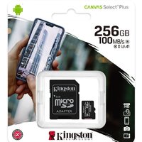 Карта памяти Kingston Canvas Select Plus microSDXC 256GB SDCS2/256GB (с адаптером)