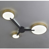 Припотолочная люстра Escada 10209/3LED (золото/черный)