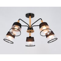 Люстра средней высоты Ambrella light TR4741/5 BK/LW