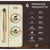 Микроволновая печь GFgril GF-MWO202 (бежевый)