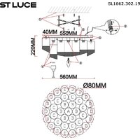 Люстра средней высоты ST Luce SL1662.302.19