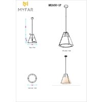 Подвесная люстра Myfar Finn MR2450-1P