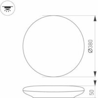 Светильник-тарелка Arlight CL-FRISBEE-MOTION-R380-25W Day4000 030108